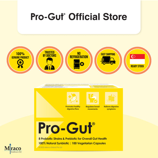Pro-Gut® 8-Strain Daily Probiotics & Prebiotic – 100 Capsules