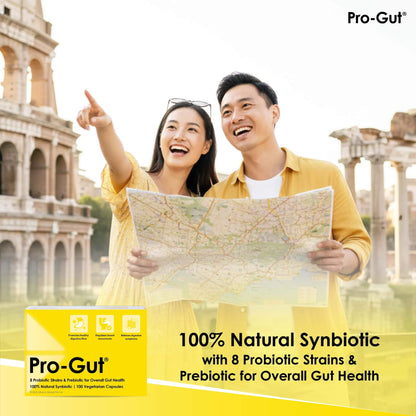 Pro-Gut® 8-Strain Daily Probiotics & Prebiotic – 100 Capsules
