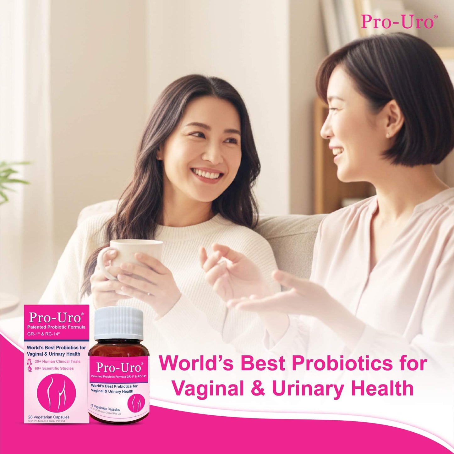Pro-Uro® World’s Best Probiotics for Women’s Vaginal & Urinary Health – 28 Capsules